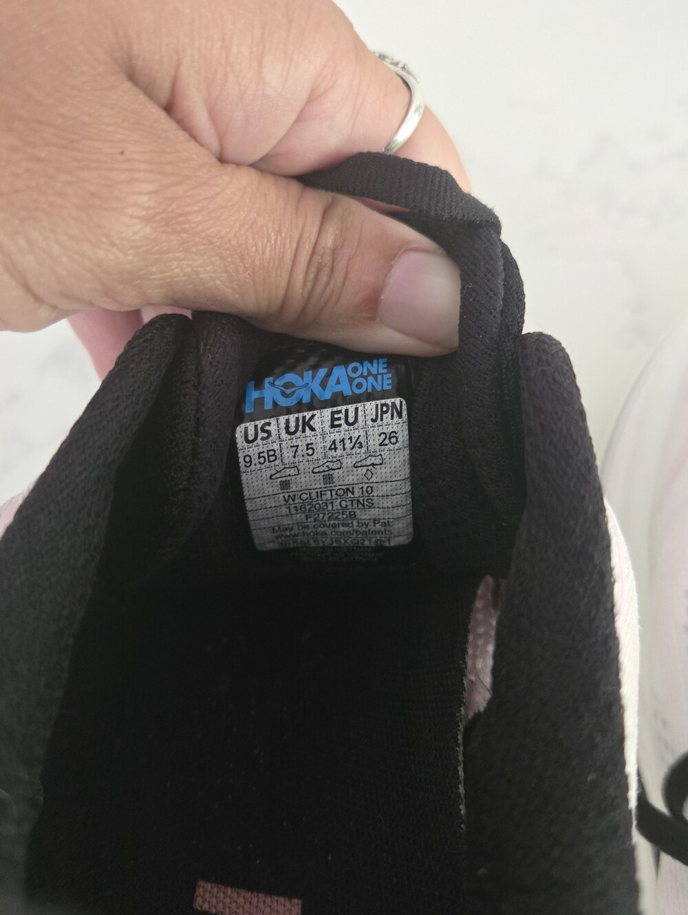 Hoka One Clifton 10 Athletic Running Walking Sneakers Shoes Pink Black Size 9.5 - Picture 10 of 10